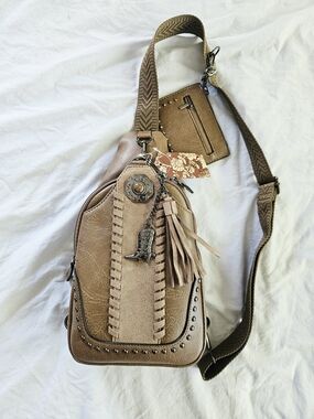Sam & Hadley Western-Inspired Sling Backpack – NWT